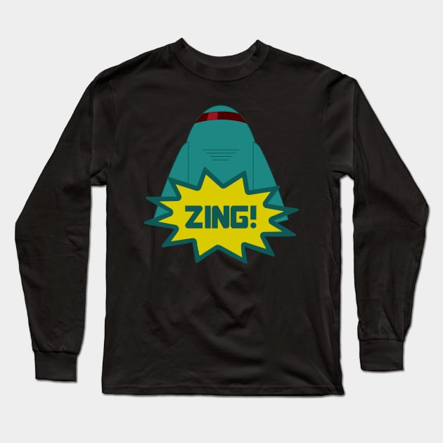 Big Brother Zing Bot Long Sleeve T-Shirt by katietedesco